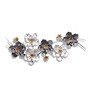 Floral Abstract Metal Art In Multicolour