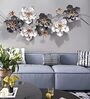 Floral Abstract Metal Art In Multicolour