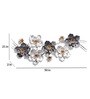 Floral Abstract Metal Art In Multicolour