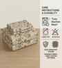 Floral Beige Spring Glory Cotton186 TC Single Bedsheet With 1 Pillow Cover