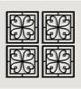 Floral Black MDF Jharokha