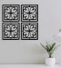 Floral Black MDF Jharokha
