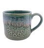 Floral Blossom 250ml Green Ceramic (Set of 2) Tea Cup