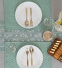 Floral Blue (60x60) Cotton Table Cloth