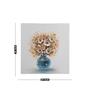 Floral Multicolour Synthetic Wood Framed Oil Painting