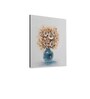 Floral Multicolour Synthetic Wood Framed Oil Painting