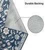 Floral Border Printed Polyester 3 X 5 Feet Machine Made Carpet