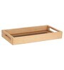 Noir And Gold Glass Jar Tray Set With Wooden Lids