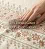 Floral Brown Spring Glory Cotton186 TC Single Bedsheet With 1 Pillow Cover