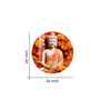Floral Buddha Acrylic Round Wall Art