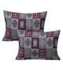 Grey Geometric 144 TC 100% Cotton King Sized Bed Sheets with 2 Pillow Covers