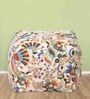 Petal Fabric Pouffe in Multi Colour