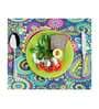 Floral (18x13) Multicolor Satin (Set of 6) Placemat