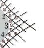 Black Fibre Floral Diamond Pendulum Wall Clock