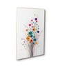 Floral Set of 4 Canvas Wall Painting Gold Frame