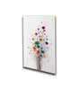Floral Set of 4 Canvas Wall Painting Gold Frame