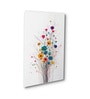 Floral Set of 4 Canvas Wall Painting White Frame