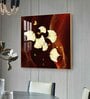 Floral Essence Glass Finish Square Wall Art