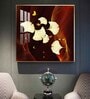 Floral Essence Glass Finish Square Wall Art