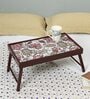 Floral Fantasy  Brown MDF Bed Tray