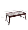 Floral Fantasy  Brown MDF Bed Tray