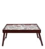 Floral Fantasy  Brown MDF Bed Tray