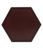 Floral Fantasy  Hexagon   Brown MDF Multipurpose Serving Tray