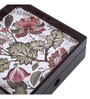 Floral Fantasy Brown MDF Wood Cutlery Holder