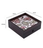 Floral Fantasy Brown MDF Wood Cutlery Holder