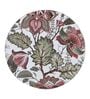 Floral Fantasy Cream MDF (Set of 4) Table Coaster Reinvention factory