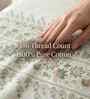 Floral Green Spring Glory Cotton186 TC Single Bedsheet With 1 Pillow Cover