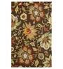 Floral Pattern Wool Hand Tufted 2 X 3 Feet Carpet