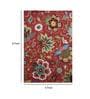 Red Wool Floral 5  x 8  Feet Hand Tufted Carpet