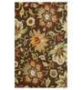 Floral Pattern Wool Hand Tufted 8 X 10 Feet Carpet