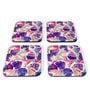 Floral Hisbiscus (Set of 4) Engineered Wood Coaster