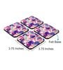 Floral Hisbiscus (Set of 4) Engineered Wood Coaster