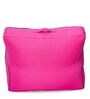 Square Shaped Bean Bag with Beans in Pink Colour