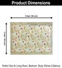 Floral Mist Printed Polyester 3 X 5 Feet Machine Made Carpet
