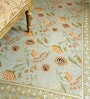 Floral Mist Printed Polyester 3 X 5 Feet Machine Made Carpet