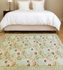 Floral Mist Printed Polyester 3 X 5 Feet Machine Made Carpet