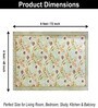 Floral Mist Printed Polyester 4 X 6 Feet Machine Made Carpet