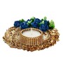 Floral Multicolor Iron Table Tea Light Holder