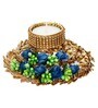 Floral Multicolor Iron Table Tea Light Holder