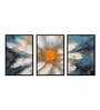Floral Multicolour Canvas & MDF (Set of 3) Framed Art Panels