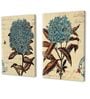 Floral Multicolour Engineered Wood (Set of 2) Art Prints