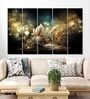 Floral Multicolour MDF (Set of 5) Art Panels