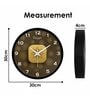 Floral Gold  Plastic Wall Clock