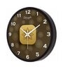 Floral Gold  Plastic Wall Clock