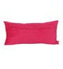 Pink Floral Velvet 8 x 16 Inches Cushion Cover