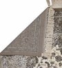 Grey Persian Viscose 5 ft x 7 ft Machine Made Carpet